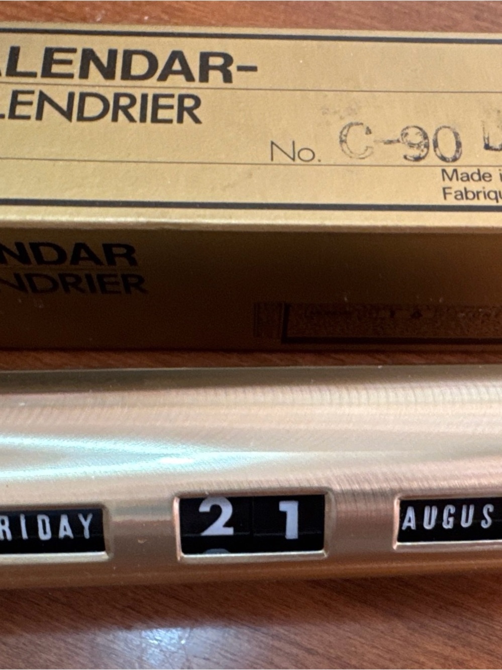 Vintage 1970s Space Age Taiyo Japan Cylinder Calendar